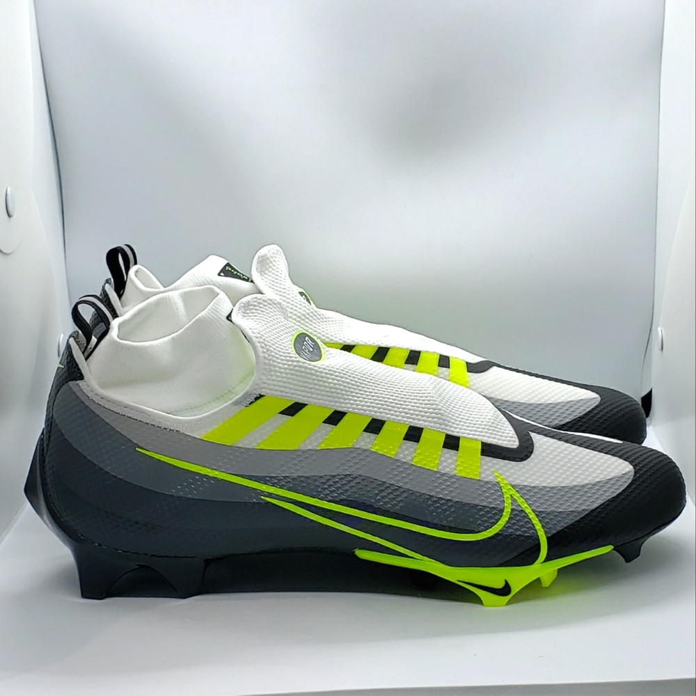 Nike Vapor Edge Pro 360 Football Cleats Black Volt Smoke Grey DQ3670-071 Size 16